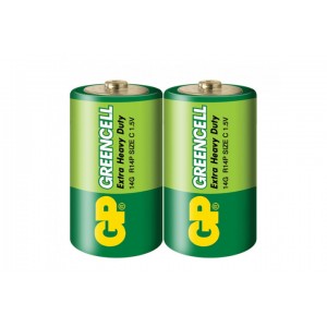 Батарейка GP 14G-S2 Greencell C, R14, 1x2шт