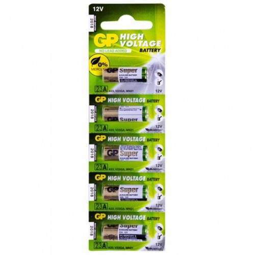 Батарейка GP 23AE-U5 A23, VA23GA Alkaline, 1x5шт.