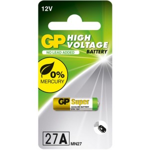 Батарейка GP 27A-U1 A27, MN27 Alkaline, 1шт.