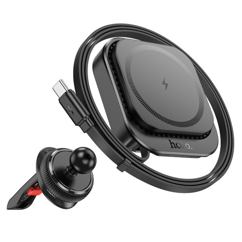 Тримач Hoco HW23 Wireless Charging 15W black