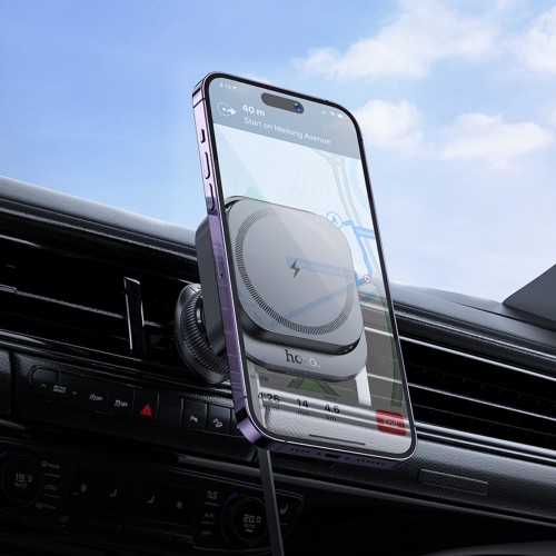 Тримач Hoco HW23 Wireless Charging 15W black