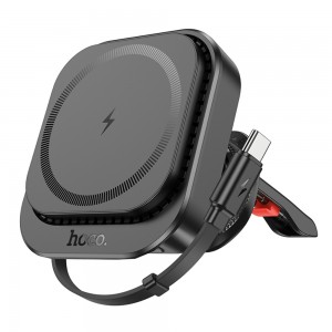 Держатель Hoco HW23 Wireless Charging 15W black
