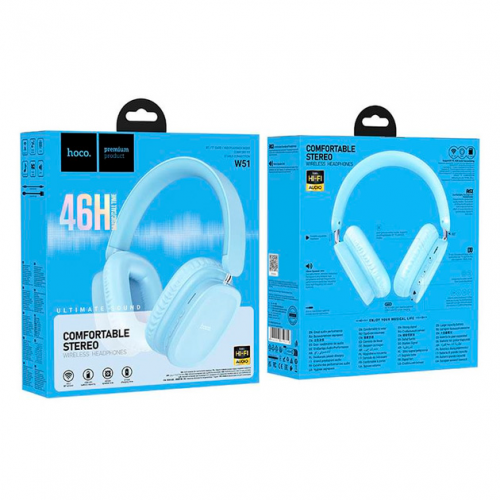 Наушники Hoco W51 Delightful Blue