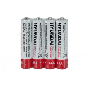 Батарейки ААА Hyundai Heavy Duty R03, трей, 1x4шт.
