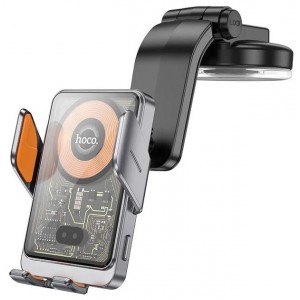 Держатель Hoco HW8 Wireless Charging 15W Black