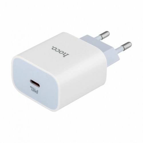 Сетевое зарядное устройство Hoco C76A Plus PD (Type-C, 20W) White