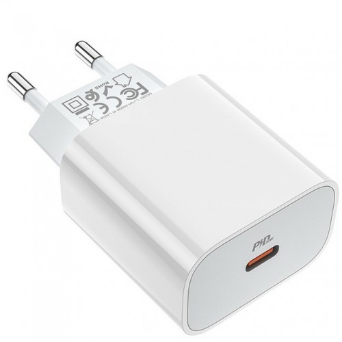 Сетевое зарядное устройство Hoco C76A Plus PD (Type-C, 20W) White