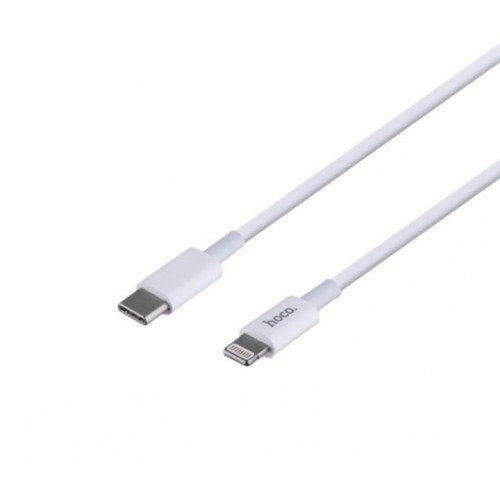 Сетевое зарядное устройство Hoco C76A Plus PD Lightning (Type-C, 20W/Cable Type-C to Lightning) White