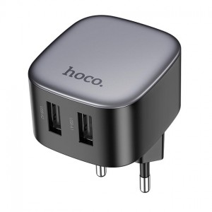 Сетевое зарядное устройство Hoco CS31A (2xUSB 2.1A) Black