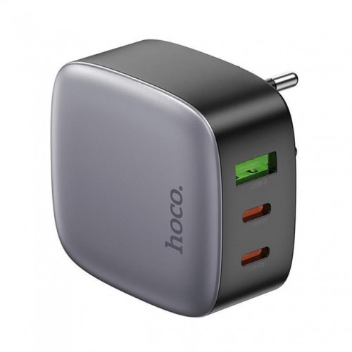 Сетевое зарядное устройство Hoco CS33A PD+QC3.0 (USB, 2xType-C, 30W) Black