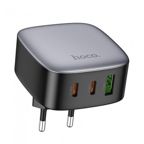 Сетевое зарядное устройство Hoco CS33A PD+QC3.0 (USB, 2xType-C, 30W) Black
