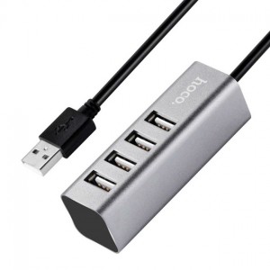 USB-хаб Hoco HB1 Grey