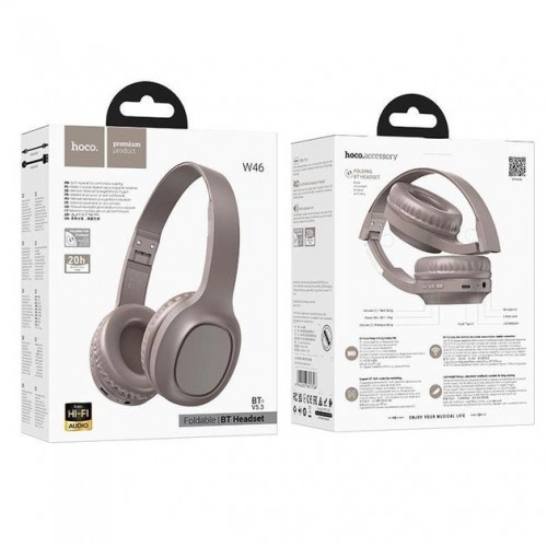 Наушники Hoco W46 Charm Brown