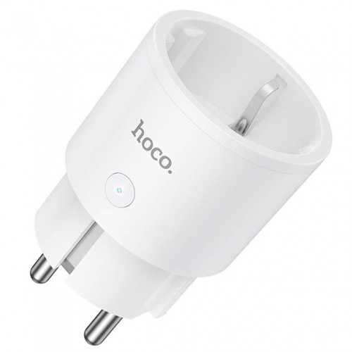 Перехідник для розеток Hoco AC16 Розумна розетка Wi-Fi/2.4GHz з таймером White