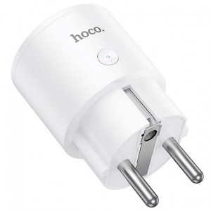 Перехідник для розеток Hoco AC16 Розумна розетка Wi-Fi/2.4GHz з таймером White