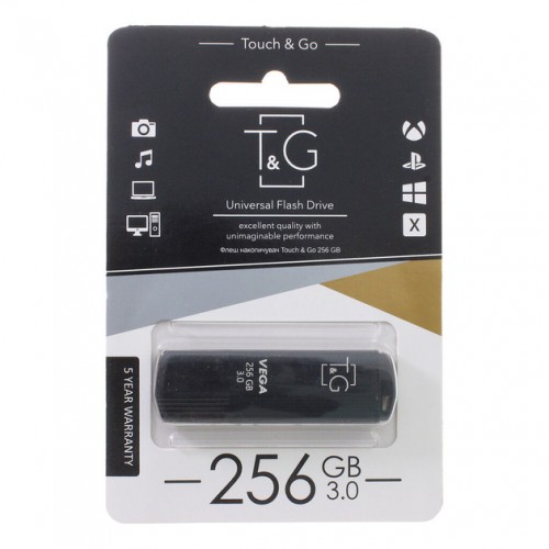 USB3.0 256Gb T&G 121 Vega series Black