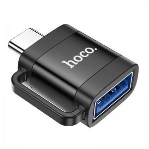 Переходник Hoco UA31C Type-C to USB OTG Black