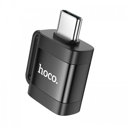 Переходник Hoco UA31C Type-C to USB OTG Black