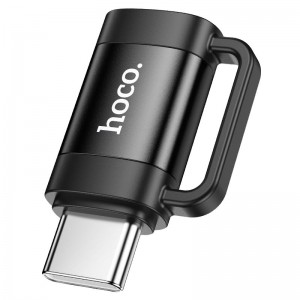Переходник Hoco UA31E Type-C to Lightning Black