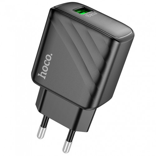 Сетевое зарядное устройство Hoco CS21A QC3.0 (USB 3A, 18W) Black