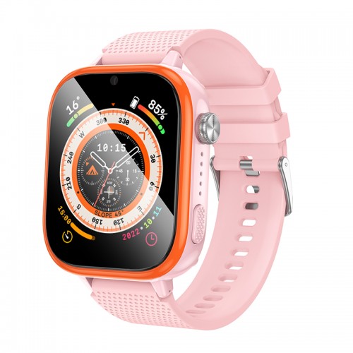 Дитячий cмарт-годинник Hoco Y101 (4G, SIM, WIFI, GPS) Pink