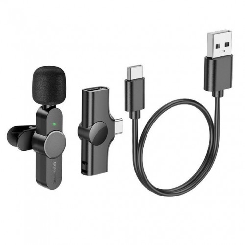 Микрофон Borofone BFK12 Wireless Type-C black