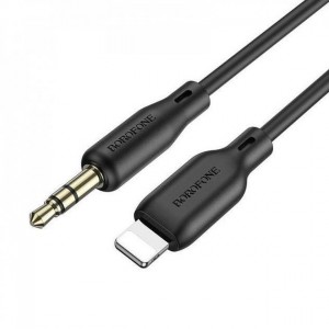 Кабель AUX Borofone BL18 Lightning to 3.5mm Black