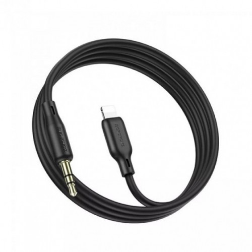 Кабель AUX Borofone BL18 Lightning to 3.5mm Black