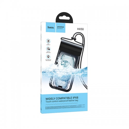 Водонепроницаемый чехол Hoco HX50 Leather Waterproof Phone Case 7.2" IPX8