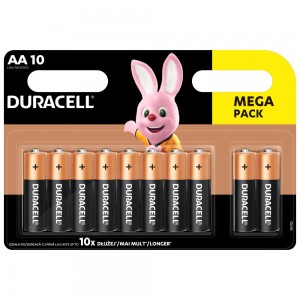 Батарейка AA Duracell LR6 MN1500 Alkaline, 1x10шт.