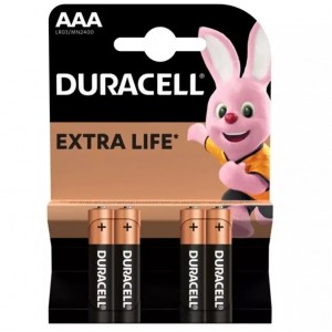 Батарейка AAА Duracell LR03 MN2400 Alkaline, 1x4шт.