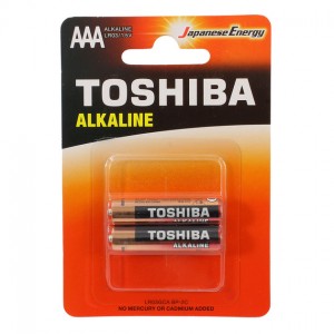 Батарейка AAА Toshiba LR03 Economy Alkaline BP, 1x2шт.