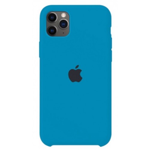 Чехол-накладка Silicone Case iPhone 11 Pro Max (38) Denim Blue