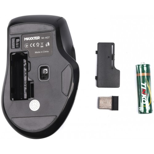 Мышь беспроводная Maxxter Mr-407 Black