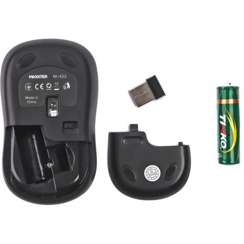 Мышь беспроводная Maxxter Mr-422 Black