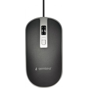 Мышь проводная Gembird MUS-4B-06-BS, USB Black/Grey