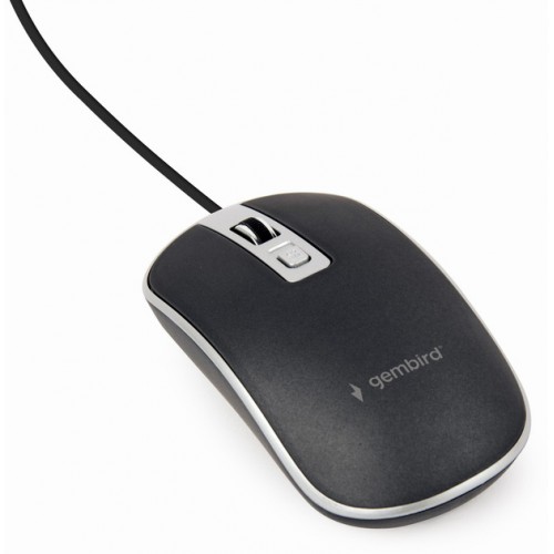 Мышь проводная Gembird MUS-4B-06-BS, USB Black/Grey