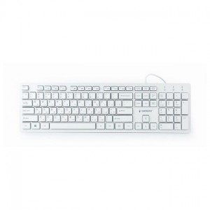 Клавиатура Gembird KB-MCH-03-W-UA, Slim, USB White