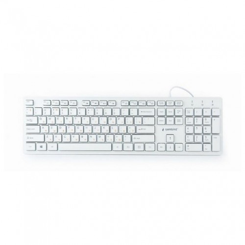 Клавиатура Gembird KB-MCH-03-W-UA, Slim, USB White