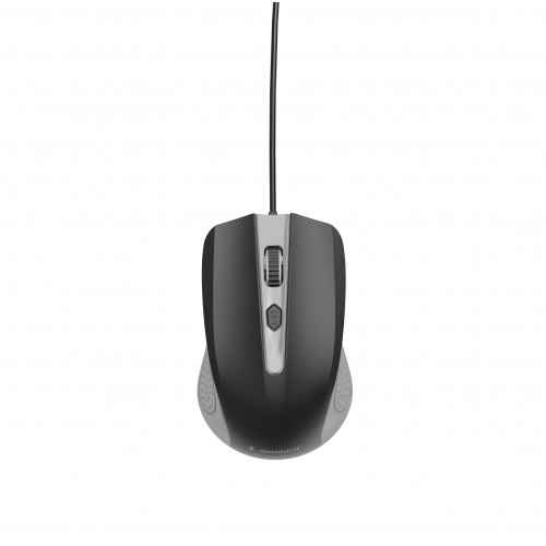 Мышь проводная Gembird MUS-4B-01-GB, USB Black/Grey