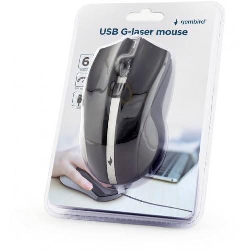 Мышь проводная Gembird MUS-GU-02, USB Black