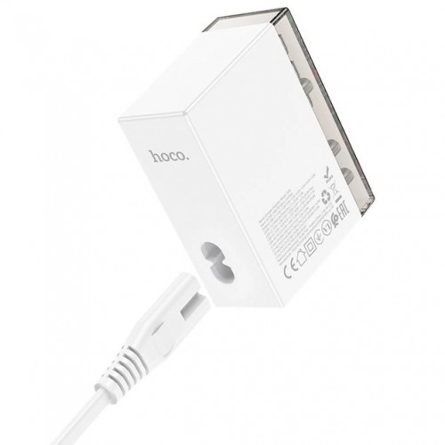 Сетевое зарядное устройство Hoco N36 PD+QC3.0 (3xUSB, 3xType-C, 65W) White