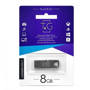 USB флешка 8Gb T&G 117 Metal series Black