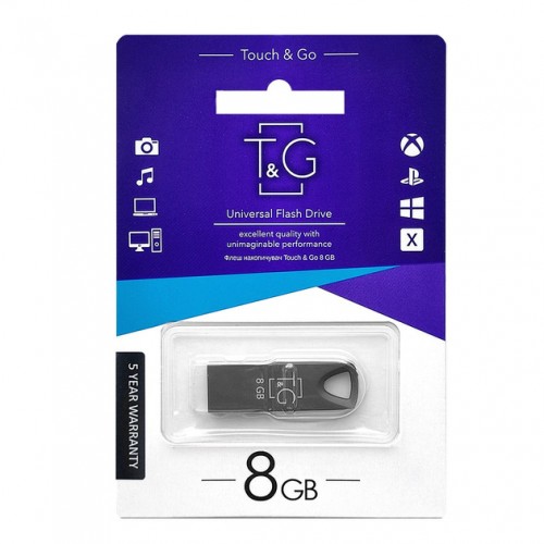 USB флешка 8Gb T&G 117 Metal series Black