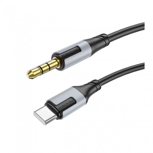 Кабель AUX Borofone BL19 Type-C to 3.5mm Black