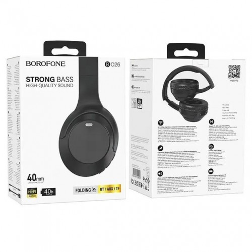 Навушники Borofone BO26 Bluetooth Black