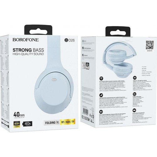 Наушники Borofone BO26 Bluetooth Blue