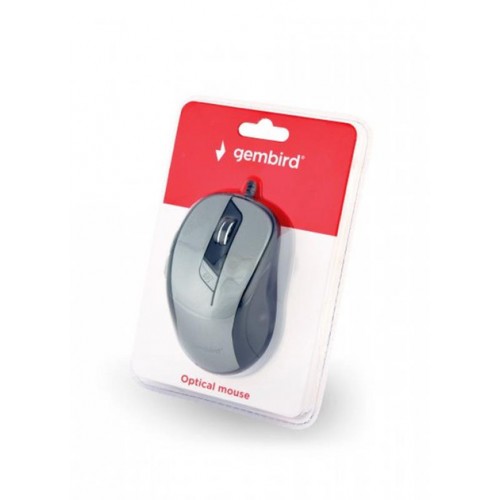Мышь проводная Gembird MUS-6B-01-BG, USB Black/Grey