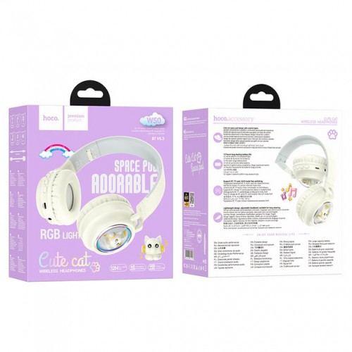 Наушники Hoco W50 Cute Milky White