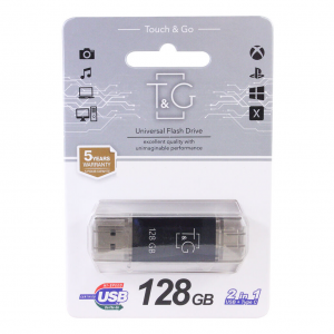 USB флешка 128Gb T&G 009 Type-C Star series Black